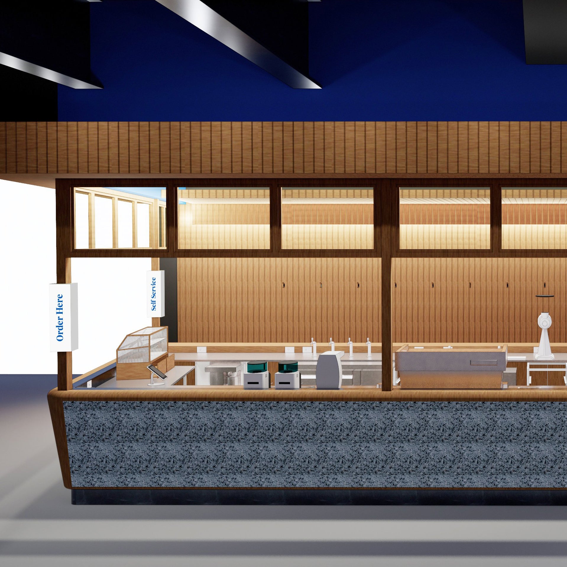 Inside Kōkako Commercial Bay
